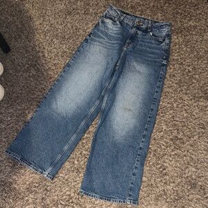 Zara Wide-Leg Blue Jeans